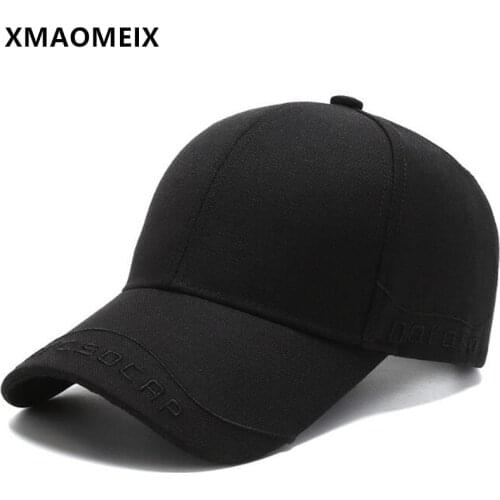 XMAOMEIX Mens Cap Cotton Baseball Caps For The Four Seasons Snapback Cap Adjustable Size Casual Sports Cap Male Bone Dad Hats