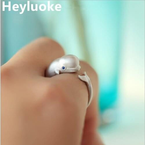 Ring Anel Masculino Anillos Hot Sale Authentic Whale Cz Adjustable Finger Ring For Women Jewelry Gift