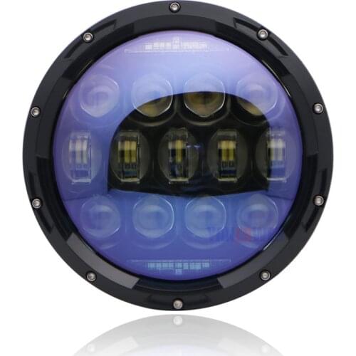 1PCS 130W 7 inch Round Motorcycle LED Headlight H4 with white Halo Angel Eyes For motorcycle 7 inch LED Headlight