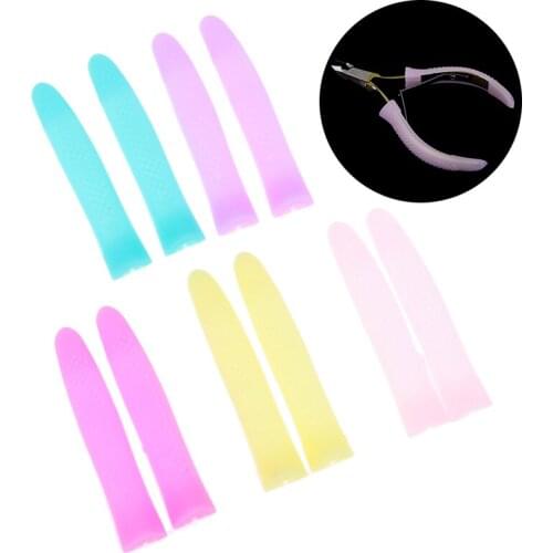 2pcs/lot Dead Skin Scissor Hand Cap Nipper Cover Protective Sleeve For Nail Cuticle Scissors Manicure Pedicure Tools Kit