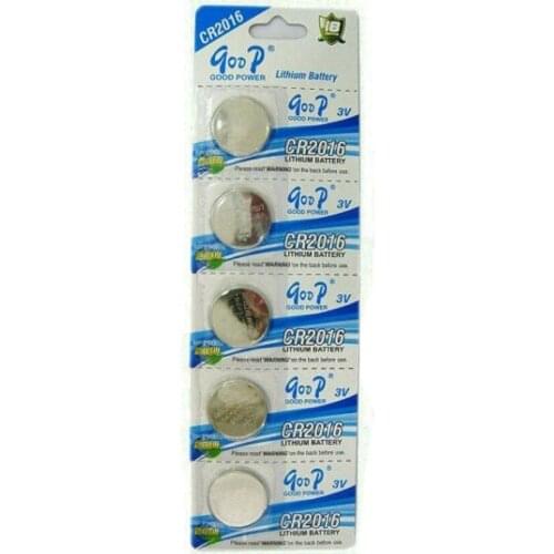 5PCS/LOT GODP High Quality CR2016 CR 2016 3V Lithium Button Cell Battery