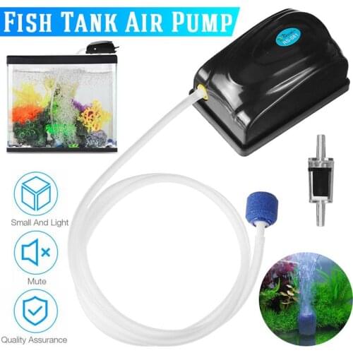 1 Holes Ultra-Silent Aquarium Air Pump Adjustable Large Air Output Fish Tank Increasing Oxygen Pump Air Compressor Accessories