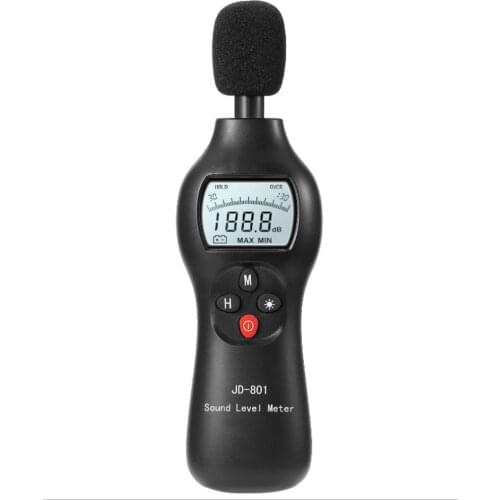 Digital Noise Meter Sound Level Indicator Mini Lightweight High Accuracy Decibel Monitoring Device With Backlight Sound Meter