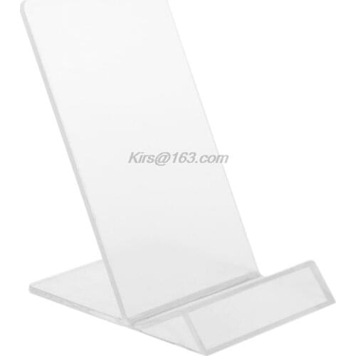 Phone Holder Tray Dasktop Acrylic Display Stand Mount Bracket Cradle Home Office for iPhone Samsung Huawei Kindle