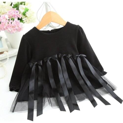 0-2Y New red black princess Baby Dress Infant dresses Birthday Dress kids gift