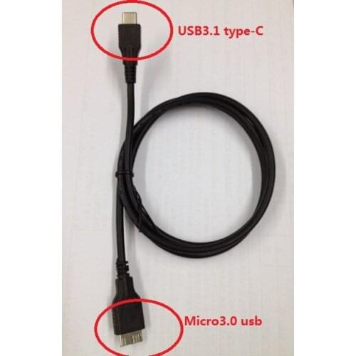 DHL free. 50pcs. USB 3.1 Type C Cable. Type-c To USB MICRO 3.0 For portable hard driver. USB3.1 Type-cikq cable. USB MICRO 3.0