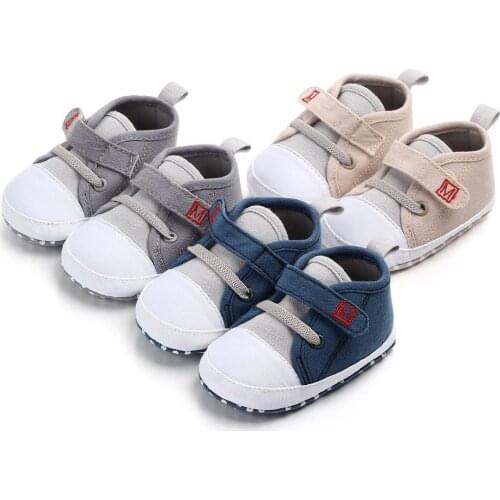 Canvas Letter First Walkers Baby Shoes Sneakers Newborn Baby Cute Boys Girls Soft Sole Non-slip Footwear Туфли Zapatillas
