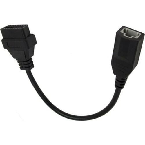 OBD Adapter Cable Female Black Replacement Line OBD2 16Pin Adapter For Honda
