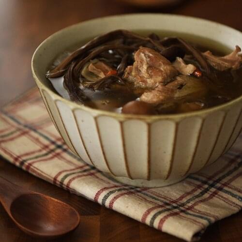 Japanese-Style Retro Stoneware Ceramic Chrysanthemum Plate Small Bowl Large Bowl Noodle Bowl Soup Bowl Dish Fish Dish Plate Tea