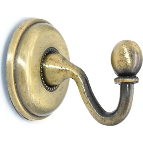 55mm Antique Metal Hooks Hangers Contracted hooks Vintage Coat Rack Rustic Chic Wall hook towel hook 2pcs
