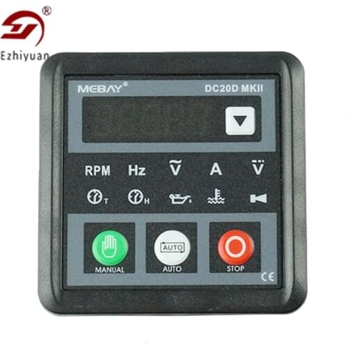 Ezhiyuan Mebay DC20D MKII Generator Control Module Small Diesel Genset Controller Panel USB Programmable PC Connection