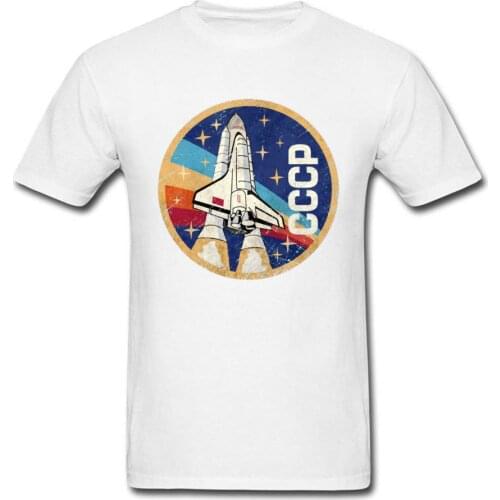 2019 Men T Shirt Rainbow CCCP Tee Rocket Top Tshirt Comrade Lambda Logo T-shirts Printed European Male Fashion Streetwear Cotton