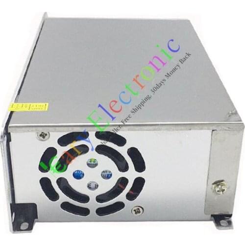 Wholesale and retail 10pc 12V 50A 600W AC/DC driver Switch power supply adapter Transformer LED strip free shipping