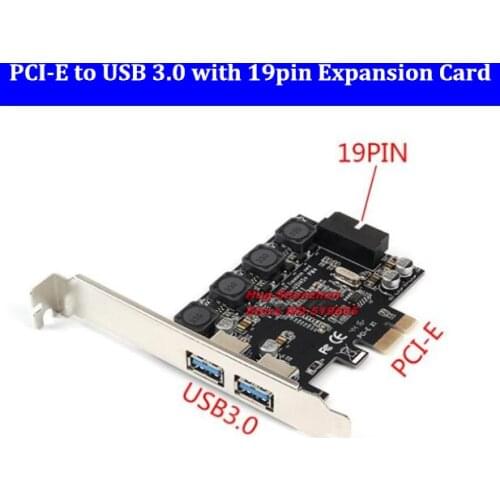 PCI Express PCI-E to USB 3.0 expansion card with USB3.0 19pin port Adapter Card for desktop WIN 10 free driver