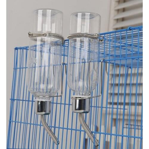 Squirrel Rabbit Stainless Steel Drinking Fountains Water Feeder Hamster Chinchilla Drinking Water Bottle Pet Supplies