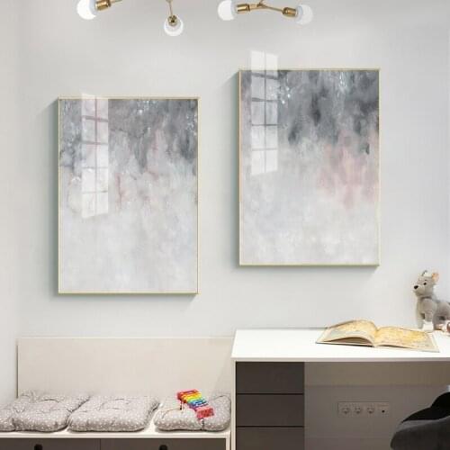 Simple modern abstract watercolor texture background wall porch living room study mural poster print picture decorative painting