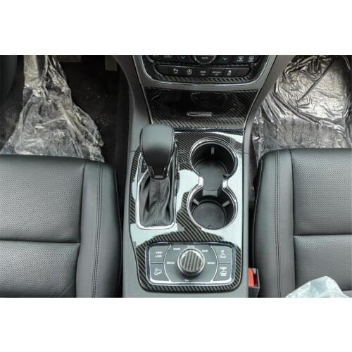 Gear Front Storage Box Decorative Cover Trim Sticker for Jeep Grand Cherokee 2016+ Stylish Car Accessories Interior Decoration