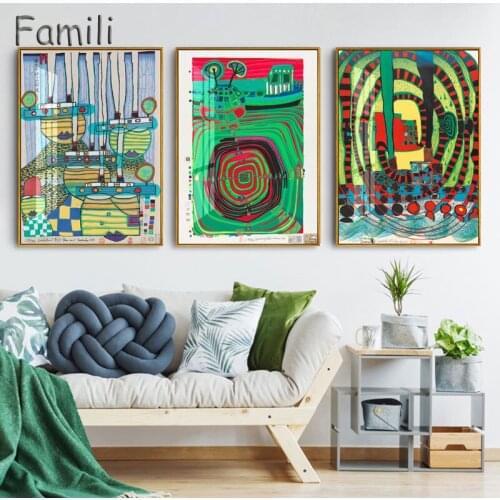 Modern Fashion Vintage Vogue Abstract Decoration Canvas Print Painting Poster Art Wall Pictures for Living Room Home Décor