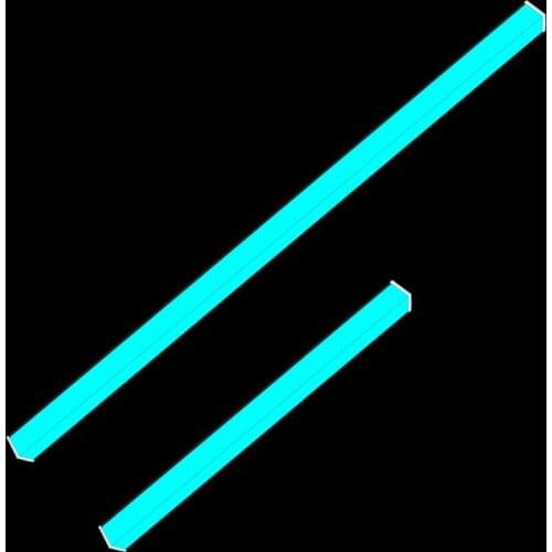 BL-2 Computer Cases Ice Blue color 12V Big 4pin 1818 Aluminum alloy Super strong Magnetic strip Light Strip Cooling Accessories