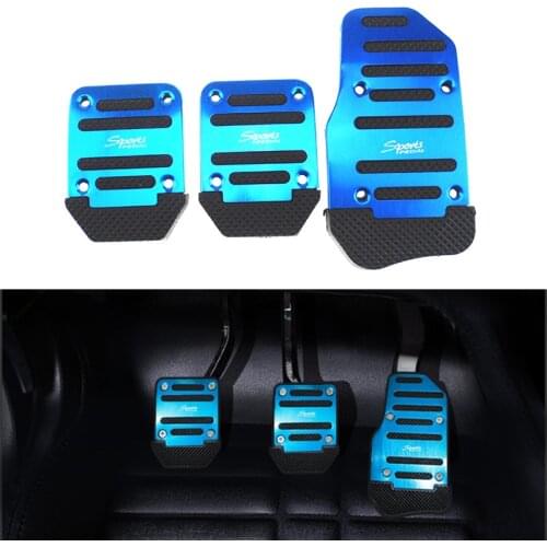 Universal Aluminum Anti-skid Automobile Accelerator Brake Pedal for Skoda Octavia Fabia Rapid Superb Yeti Roomster