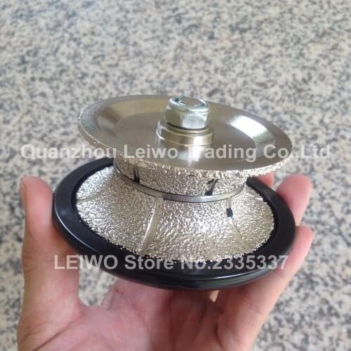Vacuum Brazed V30 Full Bullnose Router Bit Diamond Profiling Wheel for Hand Tools Marble Limestone Soft Granite Wet or Dry