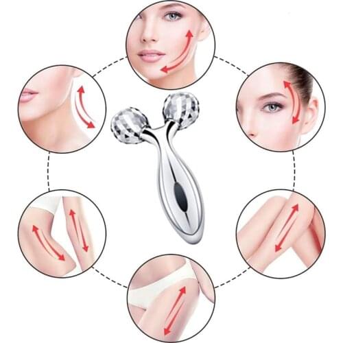 360 Rotate Y Shape Message 3D Roller Massager Thin Face Body Shaping Relaxation Wrinkle Remover Facial Massager Tool