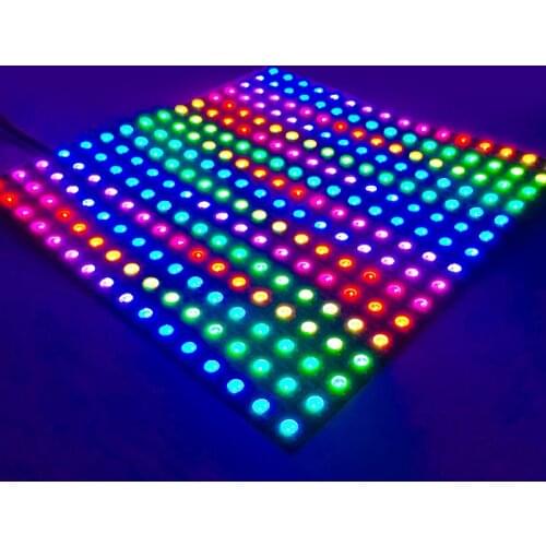 WS2812B WS2812 RGB LED Digital Flexible Individually Addressable Panel Light 8x8 16x16 8x32 Pixel Matrix Screen DC5V