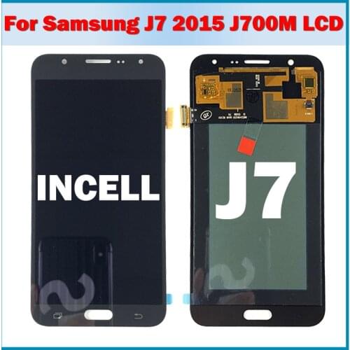 For Samsung INCELL LCD For Samsung Galaxy J700 J7 2015 J700M J700T J700K J700P LCD Display Touch Screen Digitizer Adjust LCD