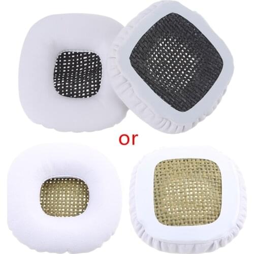 C1FD 1Pair Replacement Leather Sponge Ear Pads Earmuffs Cushion Protector for marshall Major I II Headphone Headsets