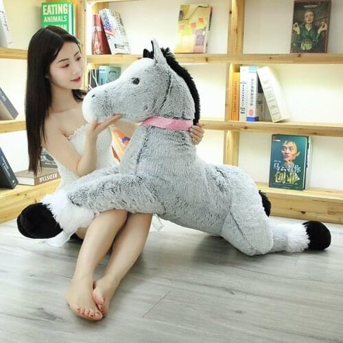 Plush 1pc Toys 90cm/120cm Kawaii Unicorn Giant Stuffed Animal Horse Toys for Children Soft Doll Home Decor Lover Birthday Gift