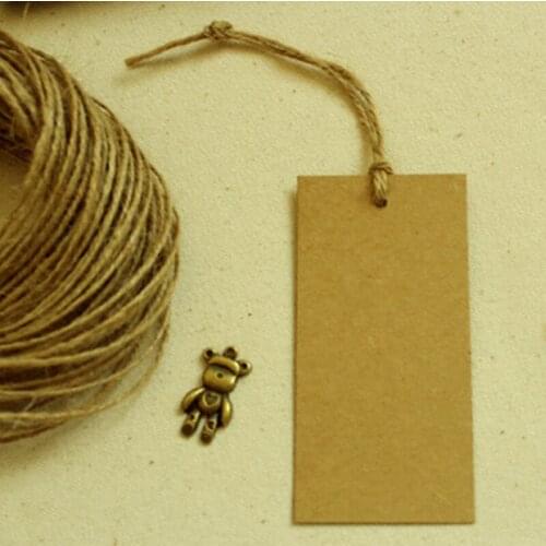 100pcs/pack Kraft White Blank tag paper tags paper Label hang tag