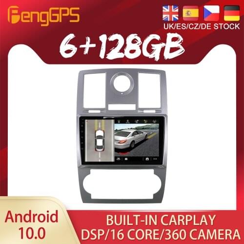 Android 10.0 Car GPS Navigation For Chrysler 300C Jeep Dodge 2004 2005 2006 2007-2014 Multimedia Player Headunit Tape Stereo