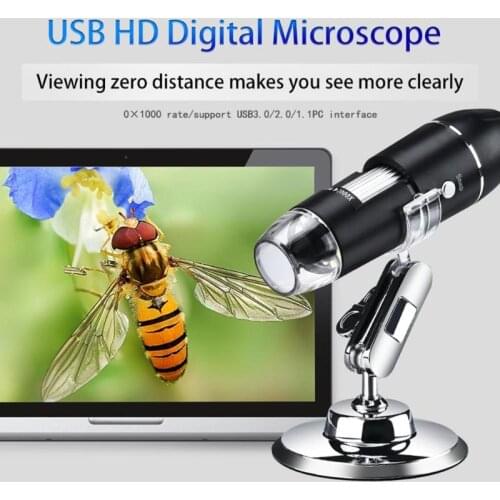 WIFI Digital 1000x Microscope Magnifier Camera 8 LED With Stand for Android ios iPhone iPad dropship