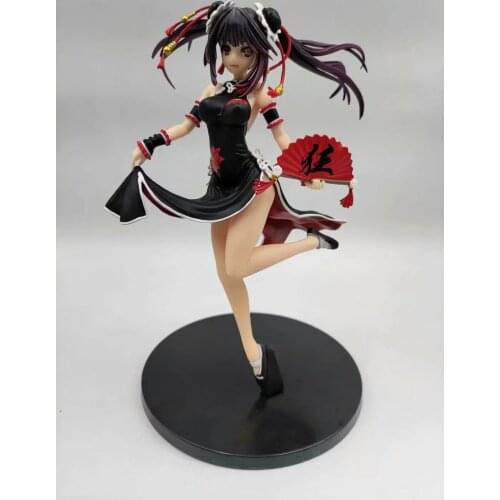 Anime DATE A LIVE Tokisaki Kurumi cheongsam PVC Action Figure adult Collection Model Toys Doll Gifts