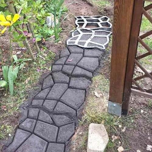 Floor Path Maker Mould Concrete Mold Reusable DIY Paving Durable for Garden Lawn STTA889
