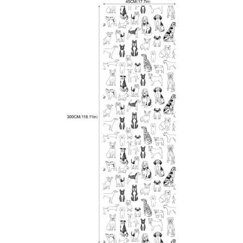 2021 Hot Sell Animals Self-Adhesive Wallpapers with Waterproof Wearproof Design for Room Decoration and Renovation