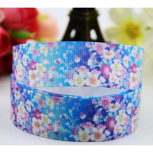 7/8'' 22mm,1" 25mm,1-1/2" 38mm,3" 75mm Flowers Cartoon Character printed Grosgrain Ribbon party decoration 10 Yards X-00747