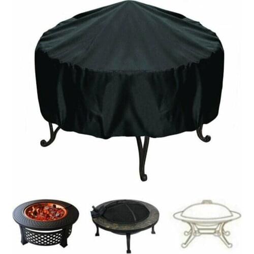 Fire Pit Cover, Heavy Duty Waterproof 30 Inch Round Fire Pit Cover