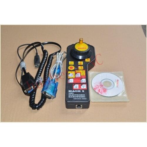 Mach3 usb hand wheel manual controller MODBUS MPG for modsmach3 engraving machine ModS Mach3 electronic hand wheel 1set