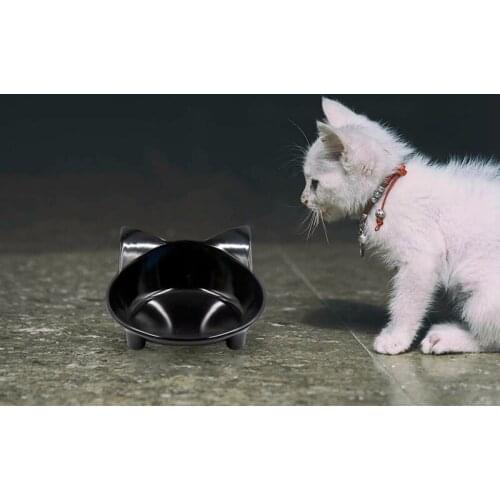 Pet Supplies Pet Bowl Dog Cat Feeding Food Bowls Non Slip Puppy Cats Drinking Water Bowl Pets Feeder Cat Shaped Shallow Bowls