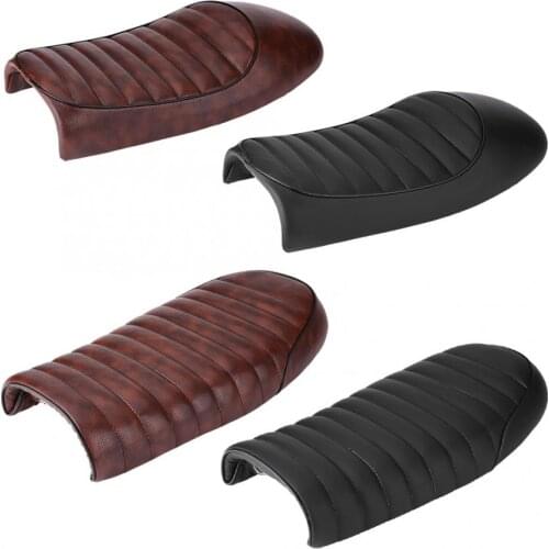 Motorcycle PU Leather Vintage Seat Flat Saddle Cushion for Honda CG125 GN CG CB400SS accessories