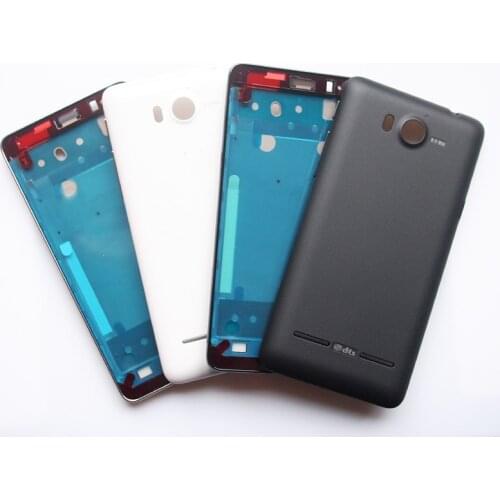 BaanSam New Front Frame Screen Frame Battery Door Back Cover Housing Case For Huawei Honor U8950 Ascend G600 With Side Buttons