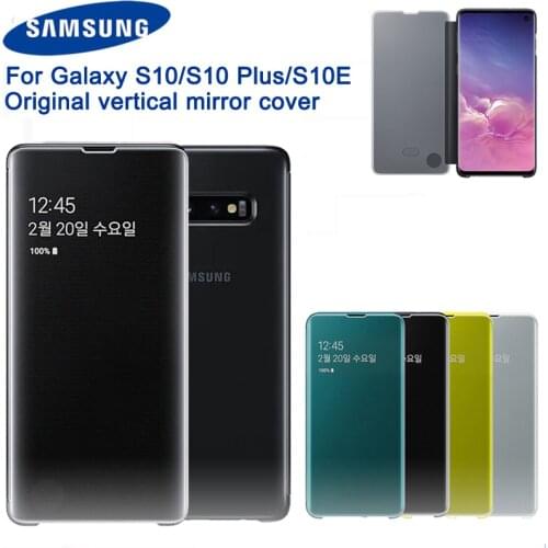 Original Samsung Clear View Cover Mirror Protection Shell For Samsung Galaxy S10 S10Plus S10E SM-G9730 SM-G9750 SM-G9750