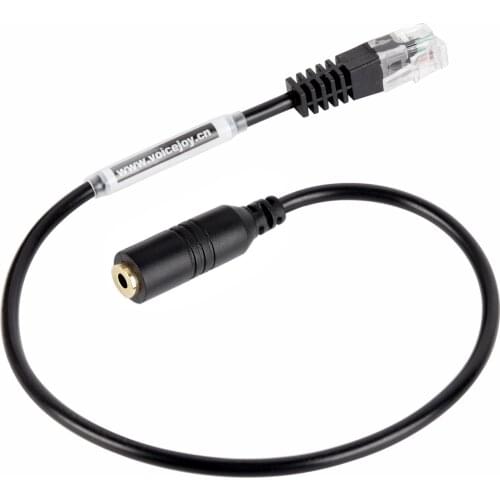 RJ9 plug to 2.5MM jack headset adaptor cord for SNOM 300,320,360,370,710,720,760, 820, 821, 870 AVAYA 1608 1616 9620 9630 9616