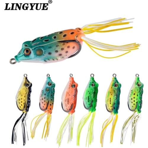 Hot 1pcs Fishing Lures 6 Colors 5.5cm 12g Soft Frog Quality Professional Swimbait Crankbait bait Isca Artificial Bait