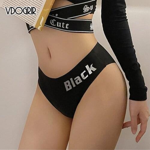 VDOGRIR Sexy Women Silk Panties Underwar Seamless Low Waist Sports Briefs Comfort Underpants Woman Intimates Lady Lingerie Tanga