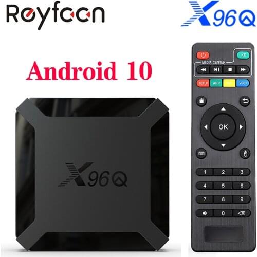 X96Q Android 10.0 TV Box 2GB 16GB Allwinner H313 Quad Core 4K 60fps H.265 2.G Wifi Google Player Store Youtube X96 Set Top Box