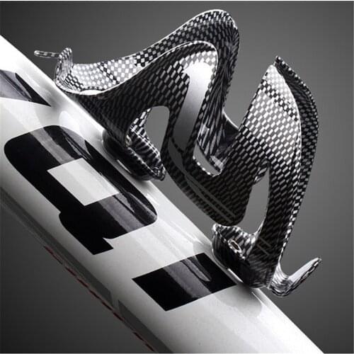 Generic Carbon Fiber Glass Fiber Road Bike Bicycle Cycling MTB Water Bottle Holder Cage Lightweight Riding Kettle Bottle Rack