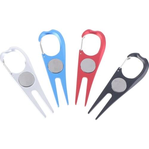 1pc Forknew Collection Golf Grass Road Repair Tool Zinc Coating Golf Pitch Fork Repair Divot Durable Golf Grass Road Repair Tool