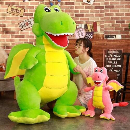 1pc55-115cm New Dinosaur Plush Toys Cartoon Tyrannosaurus Cute Stuffed Toy Dolls for Kids Children Boys Birthday Gift